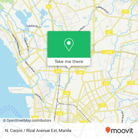 N. Carpio / Rizal Avenue Ext map