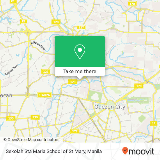 Sekolah Sta Maria School of St Mary map