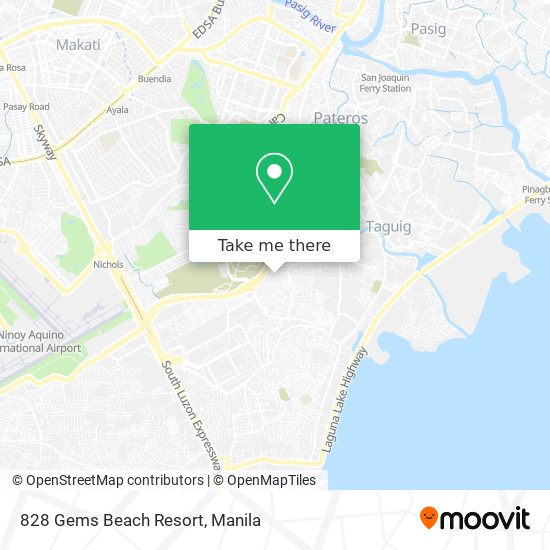 828 Gems Beach Resort map