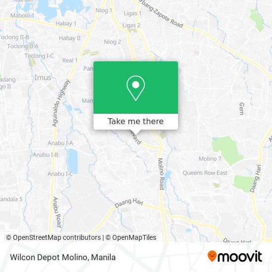 Wilcon Depot Molino map