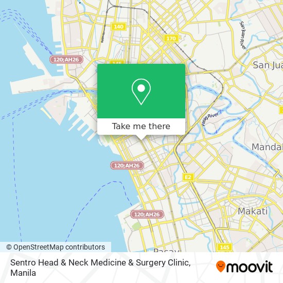 Sentro Head & Neck Medicine & Surgery Clinic map