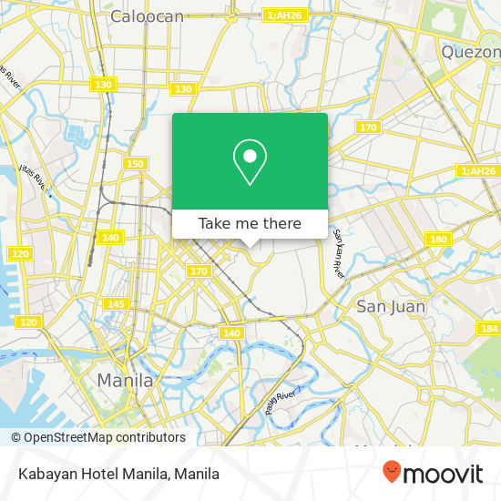 Kabayan Hotel Manila map