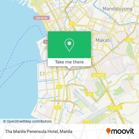 Tha Manila Penensula Hotel map