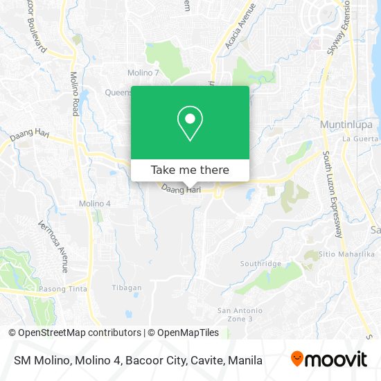 SM Molino, Molino 4, Bacoor City, Cavite map