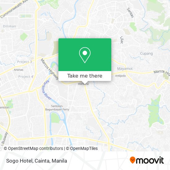 Sogo Hotel, Cainta map