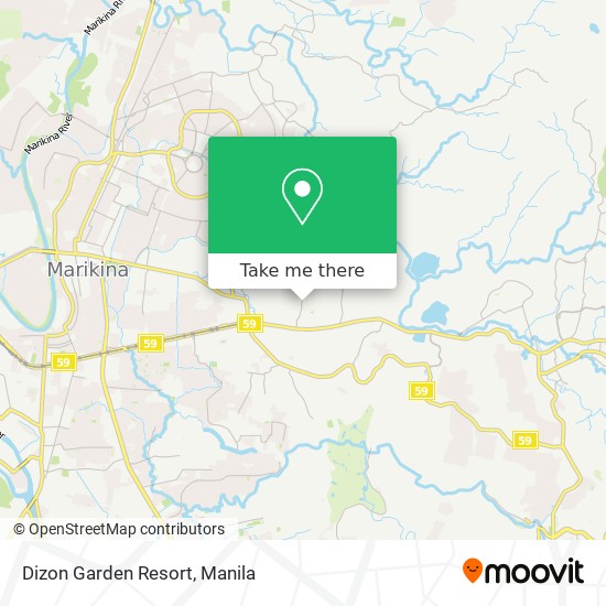 Dizon Garden Resort map