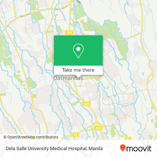 Dela Salle University Medical Hospital map