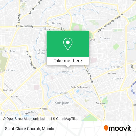 Saint Claire Church map