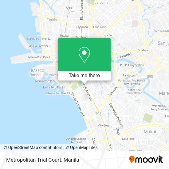 Metropolitan Trial Court map