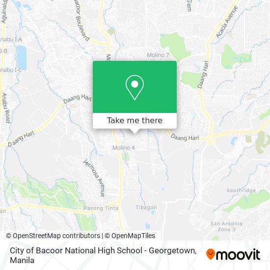 City of Bacoor National High School - Georgetown map