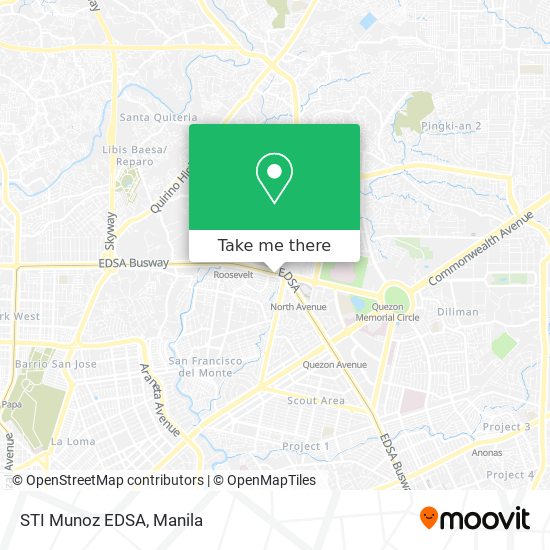 STI Munoz EDSA map