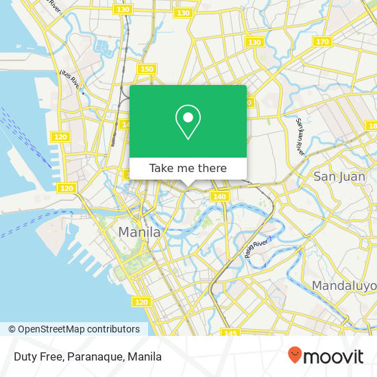 Duty Free, Paranaque map