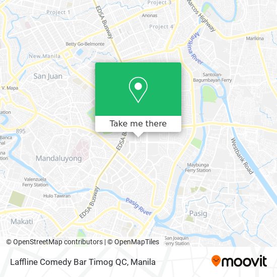 Laffline Comedy Bar Timog QC map