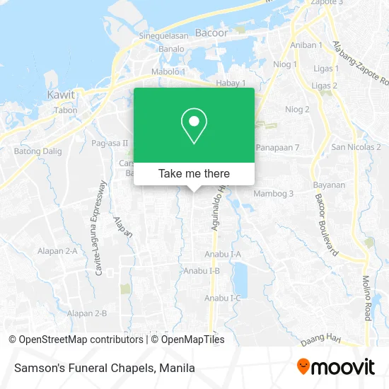 Samson's Funeral Chapels map