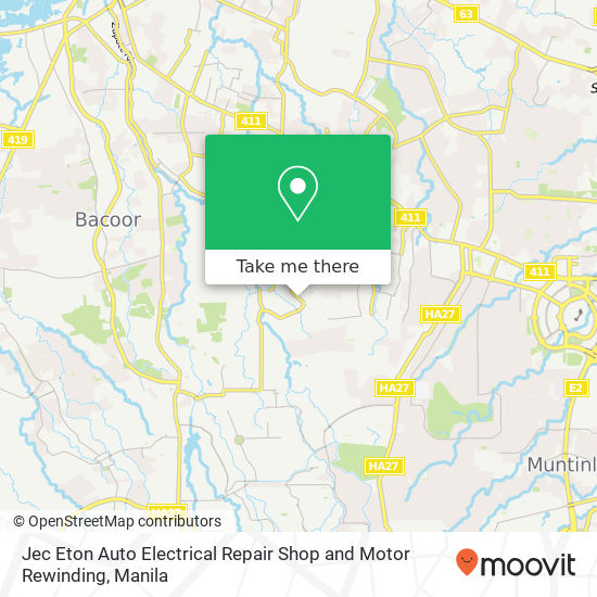 Jec Eton Auto Electrical Repair Shop and Motor Rewinding map