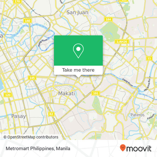 Metromart Philippines map