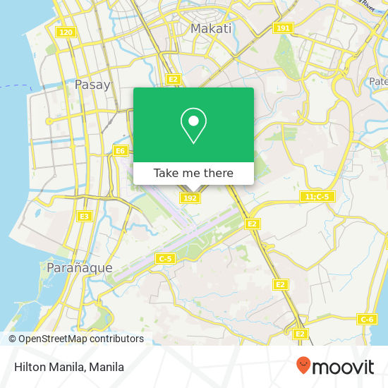 Hilton Manila map