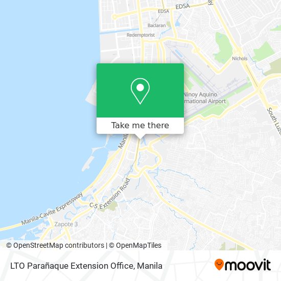 LTO Parañaque Extension Office map