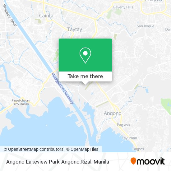 Angono Lakeview Park-Angono,Rizal map