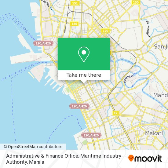 Administrative & Finance Office, Maritime Industry Authority map