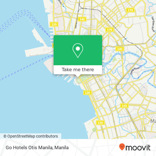 Go Hotels Otis Manila map