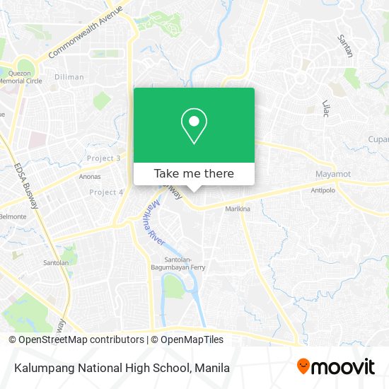 Kalumpang National High School map