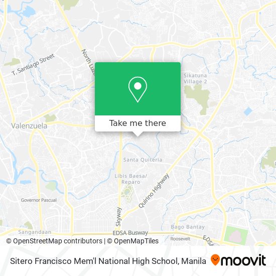 Sitero Francisco Mem'l National High School map