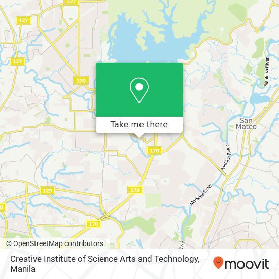Creative Institute of Science Arts and Technology map
