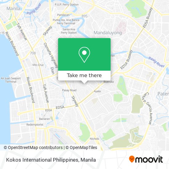 Kokos International Philippines map