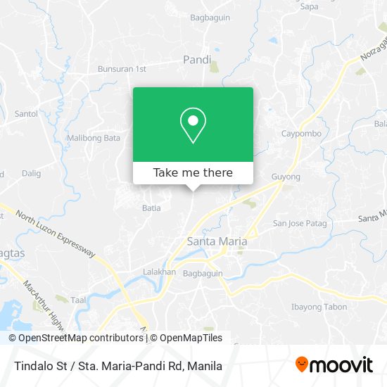 Tindalo St / Sta. Maria-Pandi Rd map