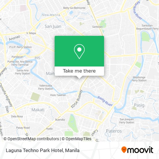 Laguna Techno Park Hotel map