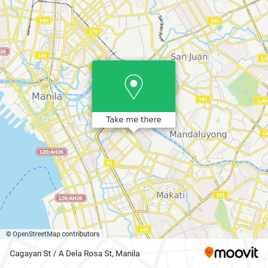 Cagayan St / A Dela Rosa St map