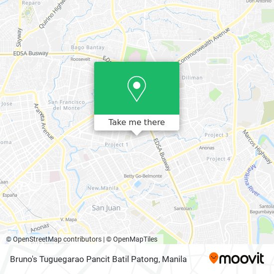Bruno's Tuguegarao Pancit Batil Patong map