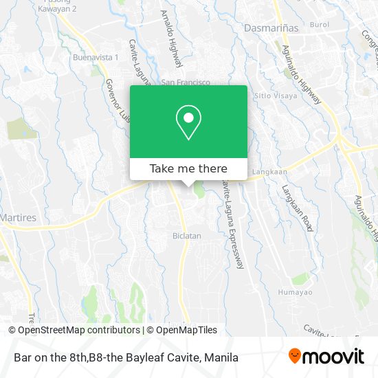 Bar on the 8th,B8-the Bayleaf Cavite map