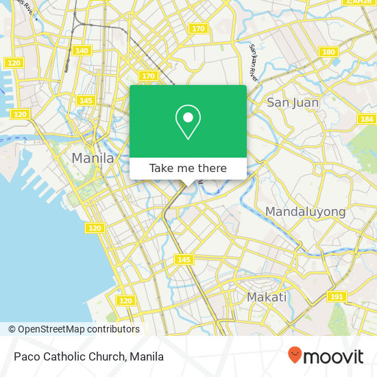 Paco Catholic Church map