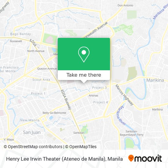 Henry Lee Irwin Theater (Ateneo de Manila) map