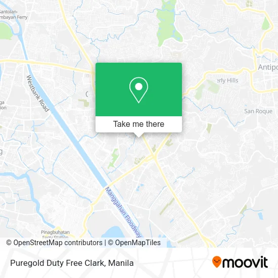 Puregold Duty Free Clark map