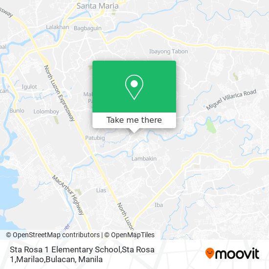 Sta Rosa 1 Elementary School,Sta Rosa 1,Marilao,Bulacan map