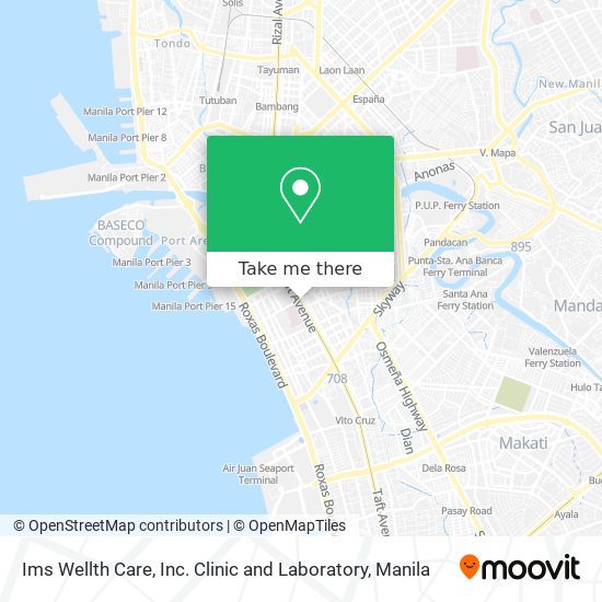 Ims Wellth Care, Inc. Clinic and Laboratory map