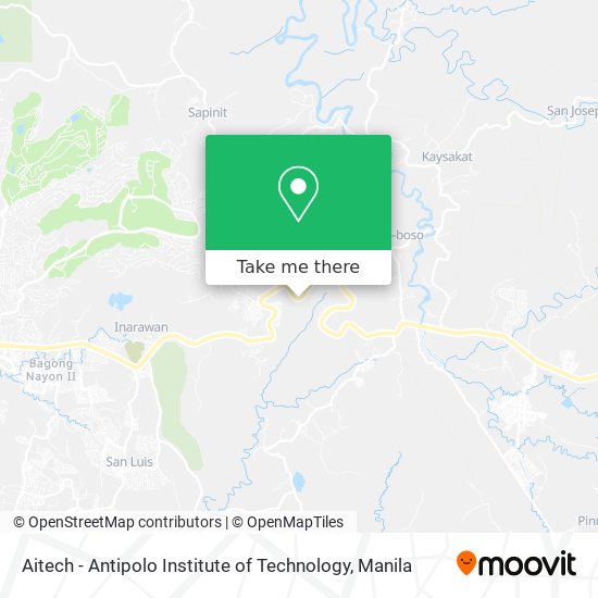 Aitech - Antipolo Institute of Technology map