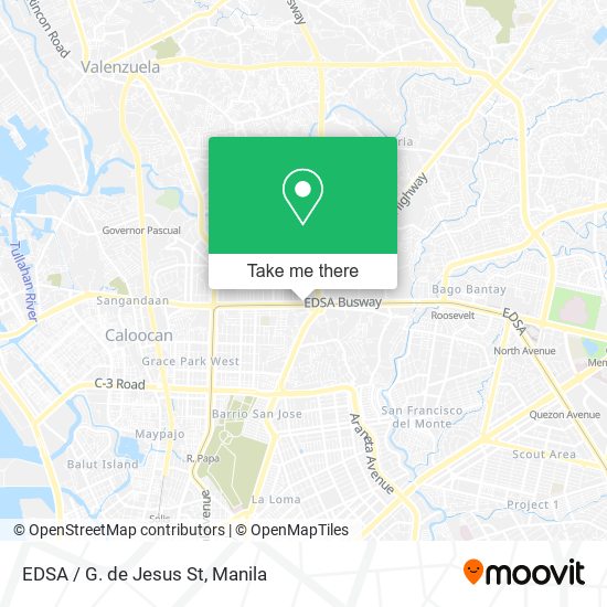 EDSA / G. de Jesus St map