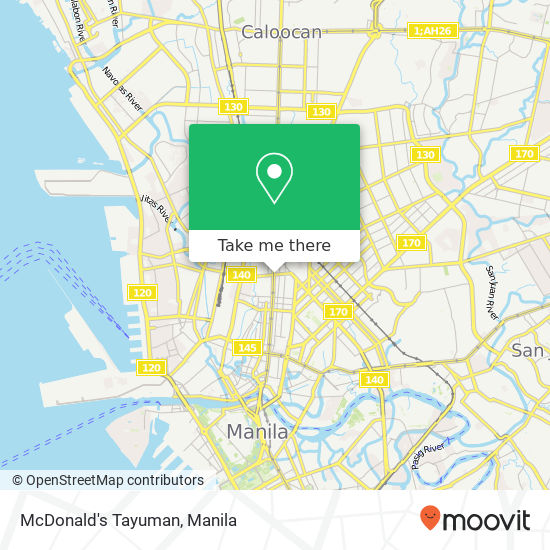 McDonald's Tayuman map
