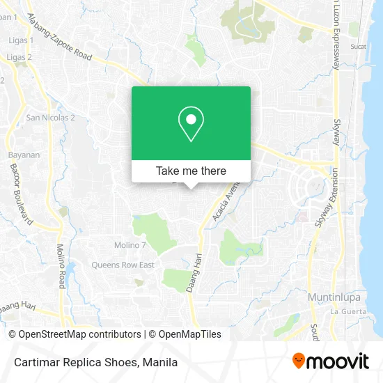 Cartimar Replica Shoes map