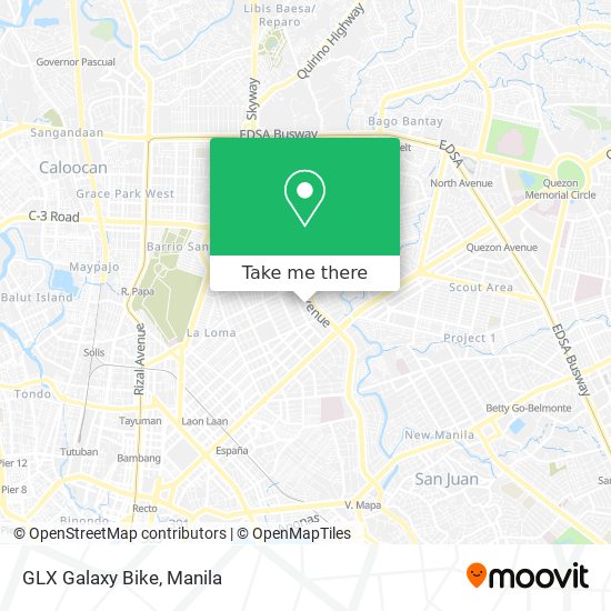 GLX Galaxy Bike map