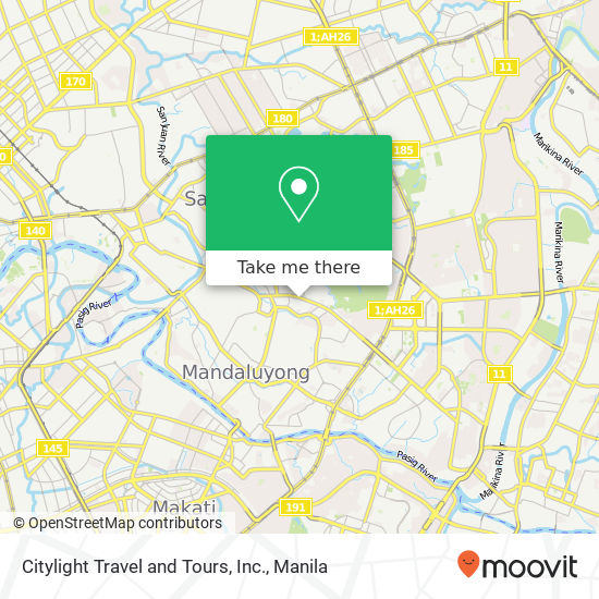Citylight Travel and Tours, Inc. map