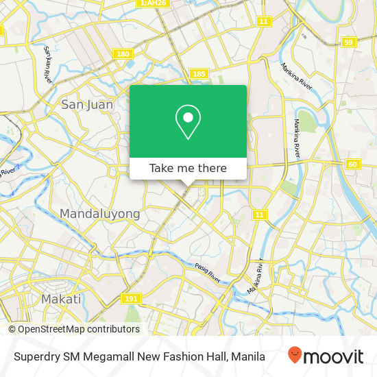 Superdry SM Megamall New Fashion Hall map