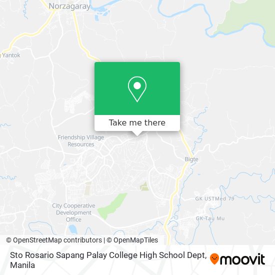 Sto Rosario Sapang Palay College High School Dept map