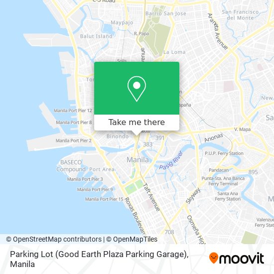 Parking Lot (Good Earth Plaza Parking Garage) map