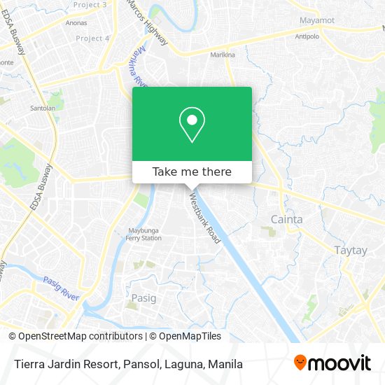 Tierra Jardin Resort, Pansol, Laguna map