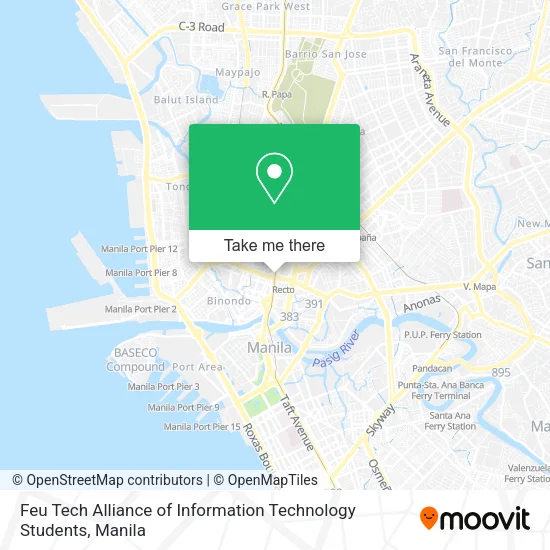 Feu Tech Alliance of Information Technology Students map